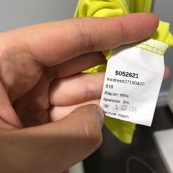 Shein Women's Yellow Rayon Short Sleeve Dress - Picture 3 of 4